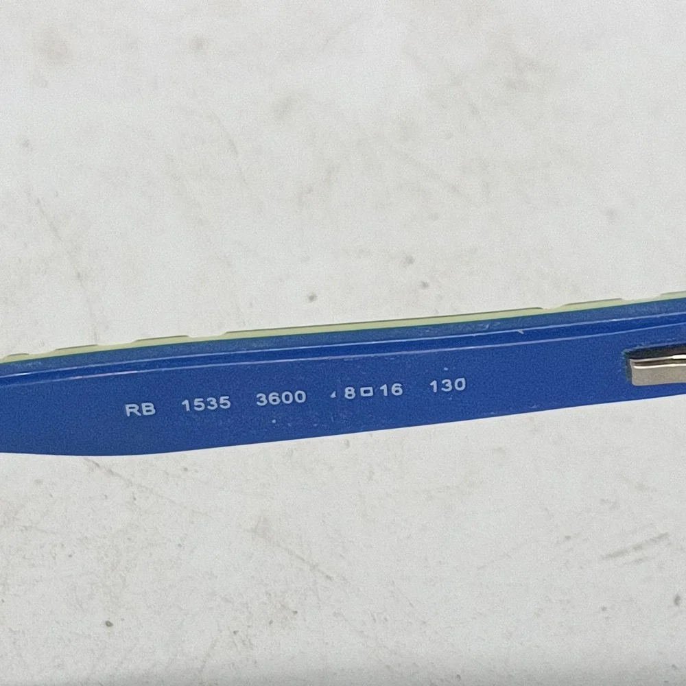 Ray-Ban RB1535 Jr 3600 Gray Blue Kids Rectangle Eyeglasses Frames Only 25